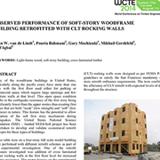 Observed Performance of Soft-Story Woodframe Building Retrofitted with CLT Rocking Walls