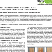Cover image of Study on Compressive Strain of CLT Wall Bottom Under the Extreme Verical Load