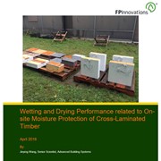Cover image of Wetting and Drying Performance Related To On-Site Moisture Protection of Cross-Laminated Timber