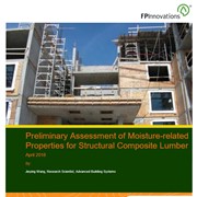 Preliminary Assessment of Moisture-Related Properties for Structural Composite Lumber