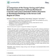 A Comparison of the Energy Saving and Carbon Reduction Performance between Reinforced Concrete and Cross-Laminated Timber Structures in Residential Buildings in the Severe Cold Region of China