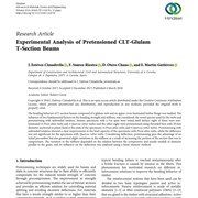 Experimental Analysis of Pretensioned CLT-Glulam T-Section Beams