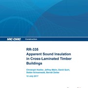 Apparent Sound Insulation in Cross-Laminated Timber Buildings