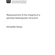 Cover image of Reassessment of the Integrity of a Partially Failed Glulam Structure