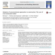 Adoption of Unconventional Approaches in Construction: The Case of Cross-Laminated Timber