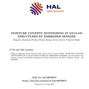 Moisture Content Monitoring in Glulam Structures by Embedded Sensors