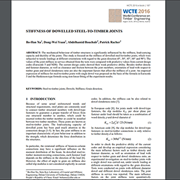 Stiffness of Dowelled Steel-to-Timber Joints