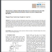 Mechanical Behavior of Bolted Glulam Beam-to-Column Connections with Slotted-In Steel Plates Under Pure Bending
