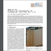 Cover image of Mechanical Properties of Glued Laminated Timber and Cross Laminated Timber Produced with the Wood Species Birch