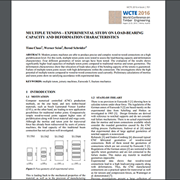 Multiple Tenons - Experimental Study on Load-Bearing Capacity and Deformation Characteristics