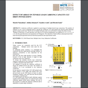 Cover image of Effect of Array on Tensile Load Carrying Capacity CLT Drift Pinned Joint