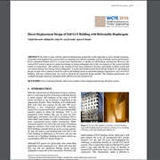Direct Displacement Design of Tall CLT Building with Deformable Diaphragms