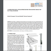 A Simplified Non-Linear Procedure for Seismic Design of CLT Wall Systems