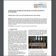 Timber-Steel Hybrid Beams for Multi-Storey Buildings: Final Report