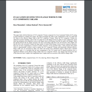 Cover image of Evaluation of Effective Flange Width in the CLT Composite T-Beams