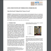 Long-term Testing of Timber-Steel Hybrid Beams