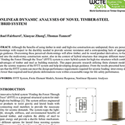 Nonlinear Dynamic Analyses of Novel Timber-Steel Hybrid System