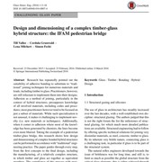 Design and Dimensioning of a Complex Timber-Glass Hybrid Structure: The IFAM Pedestrian Bridge