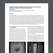 Cross Laminated Timber Construction for Resisting Lateral Loads on Six Level Buildings