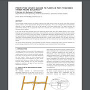 Preventing Seismic Damage to Floors in Post-Tensioned Timber Frame Buildings