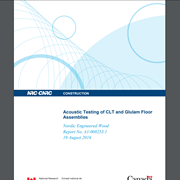 Cover image of Acoustic Testing of CLT and Glulam Floor Assemblies