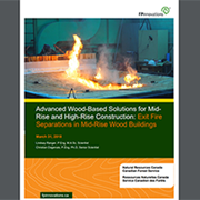 Advanced Wood-Based Solutions for Mid-Rise and High-Rise Construction: Exit Fire Separations in Mid-Rise Wood Buildings