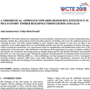 A Theoretical Approach Towards Ressource Efficiency in Multi-Story Timber Buildings Through BIM and Lean