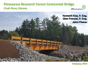 Cover image of Petawawa Research Forest Centennial Bridge