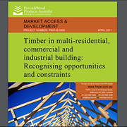 Cover image of Timber in Multi-Residential, Commercial and Industrial Building: Recognising Opportunities and Constraints