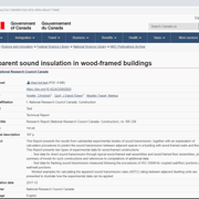 Cover image of Apparent Sound Insulation in Wood-Framed Buildings