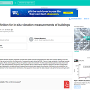 Cover image of Guidelines Definition for In-Situ Vibration Measurements of Buildings