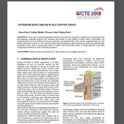 Cover image of Interlocking Shear Wall Connections