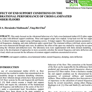 Effect of End Support Conditions on the Vibrational Performance of Cross-Laminated Timber Floors
