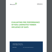 Evaluating Fire Performance of Nail-Laminated Timber: Influence of Gaps