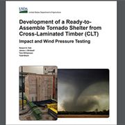 Development of a Ready-to-Assemble Tornado Shelter from Cross-Laminated Timber (CLT): Impact and Wind Pressure Testing