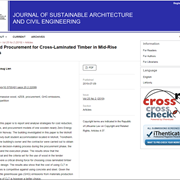 Costs and Procurement for Cross-Laminated Timber in Mid-Rise Buildings