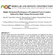 Cover image of Highly Mechanical Performance of Laminated Veneer Lumber Induced by High Voltage Electrostatic Field