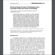Structural Design Process for Estimating Cross-Laminated Timber Use Factors for Buildings