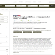 In-Plane Strength and Stiffness of Cross-Laminated Timber Shear Walls