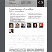 Fire Performance of Metal-Free Timber Connections