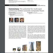 Cover image of Commentary: The Potential for Multi-Span Continuous Timber-Concrete Composite Floors