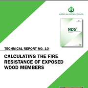 Calculating the Fire Resistance of Exposed Wood Members