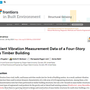 Cover image of Ambient Vibration Measurement Data of a Four-Story Mass Timber Building