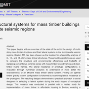 Cover image of Evaluation of Structural Systems for Mass Timber Buildings in Low to Moderate Seismic Regions