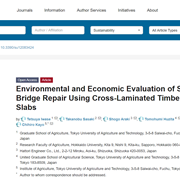 Cover image of Environmental and Economic Evaluation of Small-Scale Bridge Repair Using Cross-Laminated Timber Floor Slabs