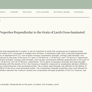 Compressive Strength Properties Perpendicular to the Grain of Larch Cross-laminated Timber