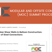 Cover image of Cross-Laminated Timber Shear Walls in Balloon Construction: Seismic Performance of Steel Connections