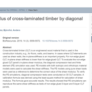 In-plane Shear Modulus of Cross-laminated Timber by Diagonal Compression Test