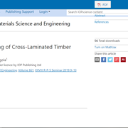 Cover image of Computational Modelling of Cross-Laminated Timber Panels