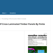 Radiation Efficiency Of Cross Laminated Timber Panels By Finite Element Modelling